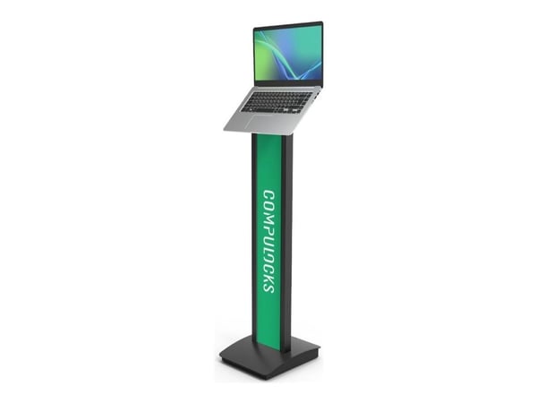 Compulocks Universal Tablet Invisible Mount Brandable Floor Stand - Ställ - för notebook - svart - monteringsgränssnitt: 100 x 100 mm - golvstående