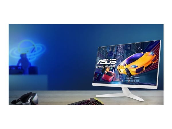 ASUS VY249HF-W - LED-skjerm - gaming - 24" - 1920 x 1080 Full HD (1080p) @ 100 Hz - IPS - 250 cd/m² - 1300:1 - 1 ms - HDMI - hvit