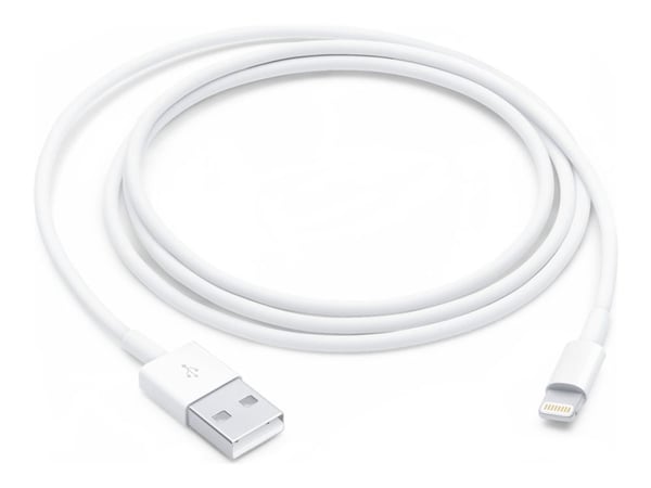 Apple MUQW3ZM/A, 1 m, Lightning, USB A, Uros, Uros, Valkoinen