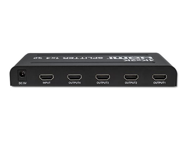 Qoltec - Video/lyd-splitter - active, high stability - 4 x HDMI - stasjonær - DC