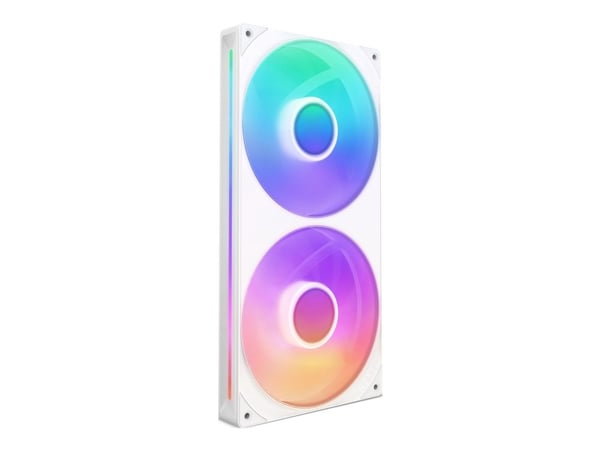 NZXT F Series F280 RGB Core - Fläktenhet med enkel ram - 140 mm - matt vit