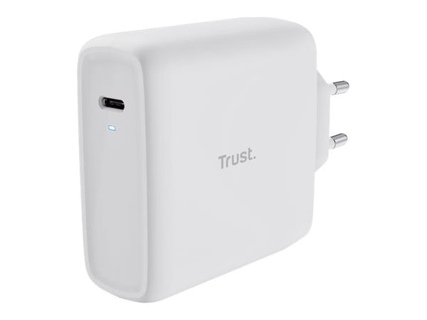 Trust Maxo - USB-C-strømadapter - AC 100-240 V - 100 watt - Europa - hvit