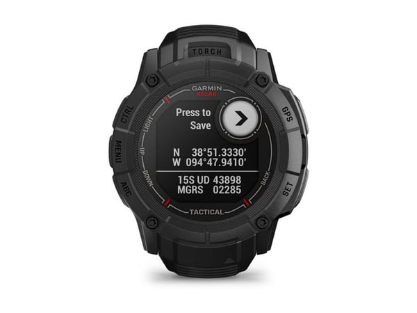 Garmin Instinct 2X Solar - Tactical Edition - 50 mm - fiberförstärkta polymerer - Ja smart klocka med band - handledsstorlek: 145-228 mm - monokrom...