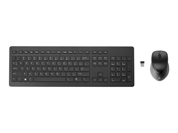 HP Wireless Rechargeable 950MK - Tastatur- og mussett - trådløs - 2.4 GHz - Storbritannia - for Elite Mobile Thin Client mt645 G7; EliteBook 830 G6...