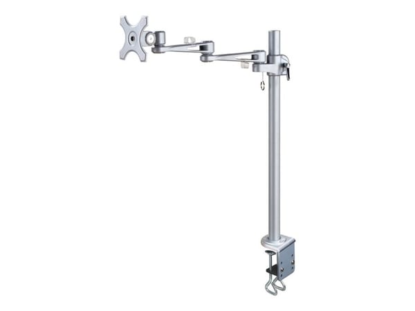 Neomounts FPMA-D935POLE70 - Monteringssett - full bevegelse - for LCD-skjerm - sølv - skjermstørrelse: 10"-30" - klemmemonterbar, skrivebordsmonterbar