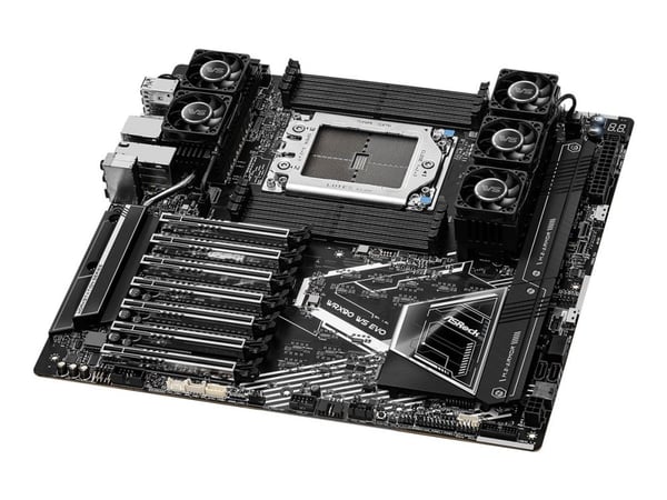 Asrock WRX90 WS EVO, AMD, Socket sTR5, AMD Ryzen Threadripper 1000 Series, DDR5-SDRAM, 2 TB, DIMM