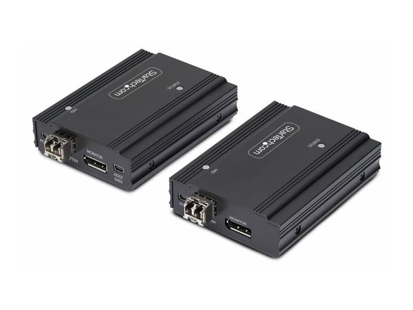 Startech DisplayPort KVM Console Extender Over Fiber Optic, 4K 60Hz - Video/lyd/USB-utvider - DisplayPort - opp til 300 m - TAA-samsvar