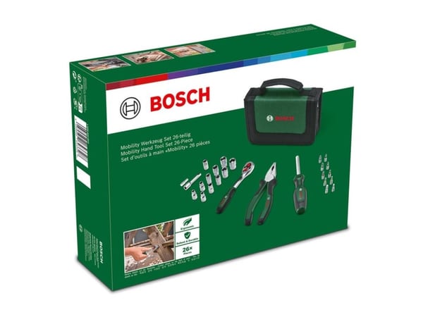 Bosch - Verktøyssett - 26 deler - 74 - 93 N·m - inn zipped case