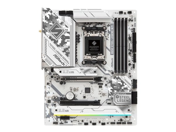 ASRock B650 Steel Legend WiFi - Hovedkort - ATX - Socket AM5 - AMD B650 Chipset - USB-C 3.2 Gen 2x2, USB 3.2 Gen 2, USB-C 3.2 Gen 1, USB 3.2 Gen 1 ...