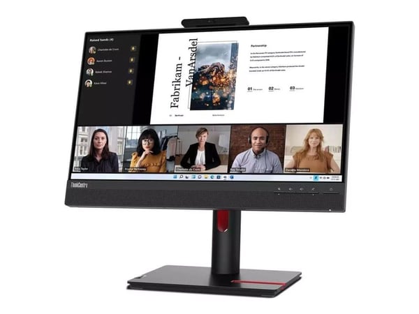 Lenovo ThinkCentre Tiny-in-One 22 Gen 5 - LED-skjerm - 22" (21.5" synlig) - berøringsskjerm - 1920 x 1080 Full HD (1080p) @ 60 Hz - IPS - 250 cd/m²...