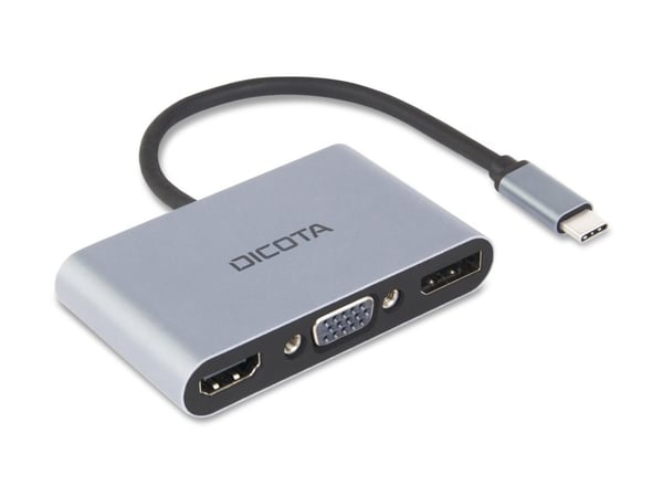 DICOTA 5-in-1 - telakointiasema - USB-C - HDMI, DP