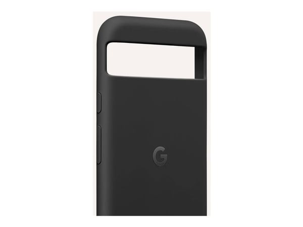 Google - Bakdeksel for mobiltelefon - silikon, polykarbonat-skall - obsidian - for Pixel 8a