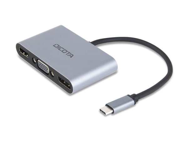 DICOTA 5-in-1 - telakointiasema - USB-C - HDMI, DP