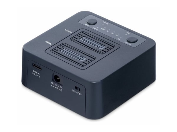 StarTech 1:1 Standalone M.2 NVMe Drive Duplicator and Dock - Fast tilstands / harddiskstasjons-duplikator - 2 brønner (PCIe (NVMe)) - TAA-samsvar