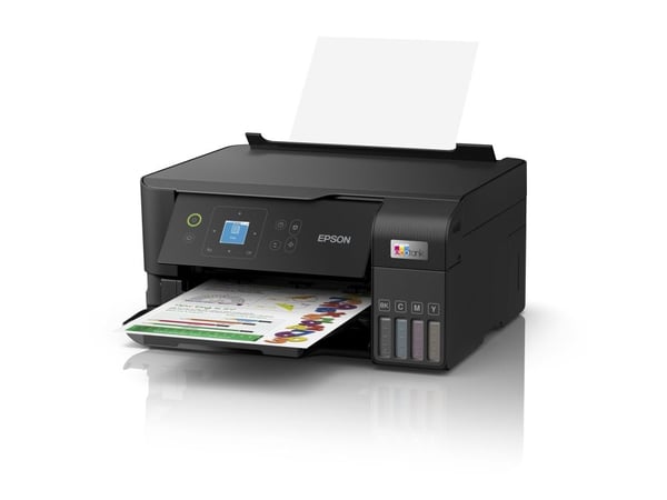 Epson EcoTank L3560 - Multifunksjonsskriver - farge - ink-jet - ITS - A4 (medie) - opp til 15 spm (trykking) - 100 ark - USB, Wi-Fi - svart