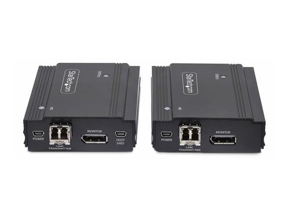 Startech DisplayPort KVM Console Extender Over Fiber Optic, 4K 60Hz - Video/lyd/USB-utvider - DisplayPort - opp til 300 m - TAA-samsvar