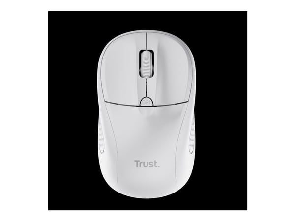 Trust Primo, Molempikätinen, Optinen, Langaton RF, 1600 DPI, Valkoinen