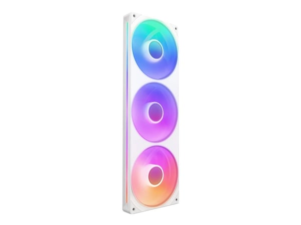 NZXT F Series F360 RGB Core - Enkeltramme vifte enhet - 120 mm - matt hvit