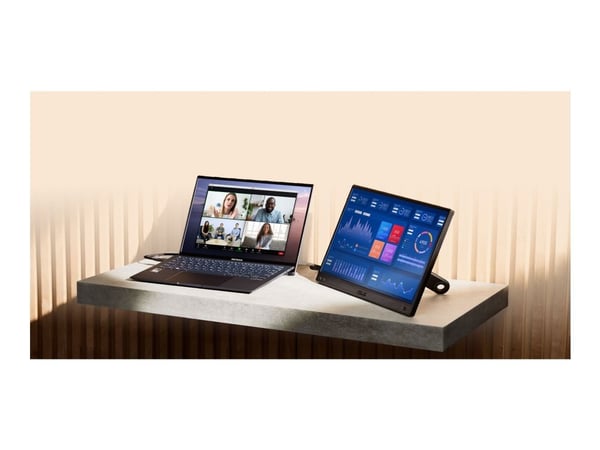 ASUS ZenScreen MB166CR, 39,6 cm (15,6"), 1920 x 1080 piksler, Full HD, LCD, 5 ms, sortering