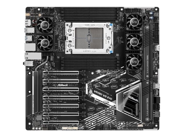 Asrock WRX90 WS EVO, AMD, Socket sTR5, AMD Ryzen Threadripper 1000 Series, DDR5-SDRAM, 2 TB, DIMM