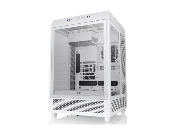 Thermaltake The Tower 500 Snow - Mid tower - utvidet ATX (E-ATX) - sidepanel med vindu (herdet glass) - ingen strømforsyning (PS/2) - hvit - USB/lyd