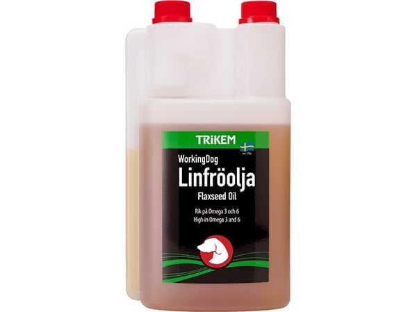 Trikem WorkingDog Linfröolja - Koldpresset hørfrøolie (1 liter)