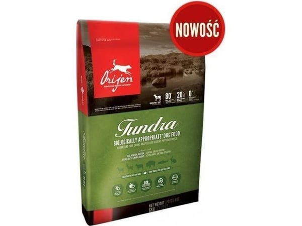 Orijen Tundra torrfoder 11,4 kg vuxen kyckling, fisk, kalkon