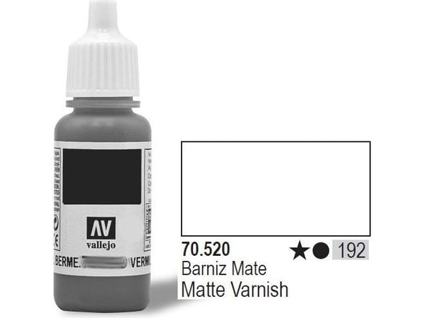 Vallejo 70.520, Base, Universell, Matt, Matt Varnish, 0,017 l