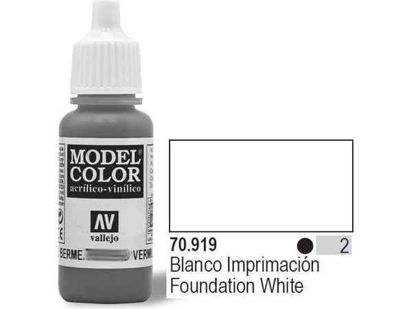 Vallejo 70.919, 17 ml, Vit, Matt, Flaska
