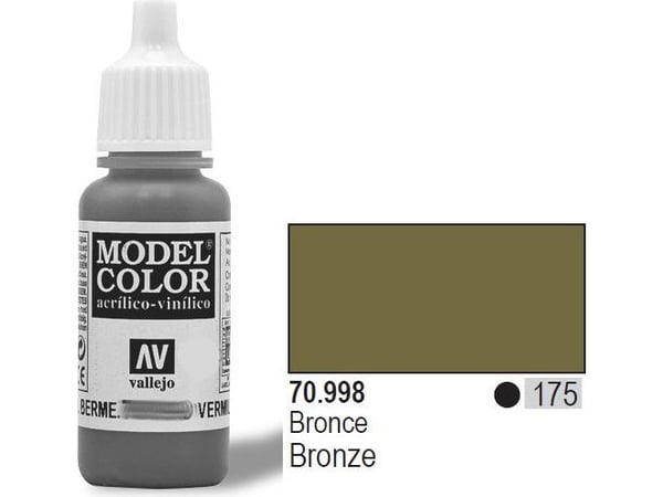 Vallejo 70.998, 17 ml, Bronse, Metallisk, Flaske