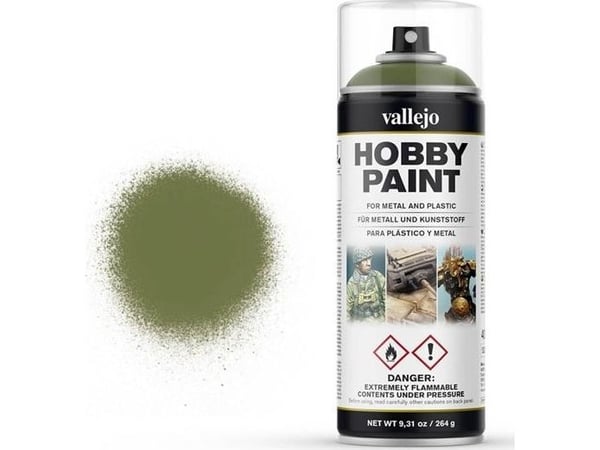 Vallejo 28.027, Grønn, Spray maling (hobby), Væske, 400 ml, 1 stykker
