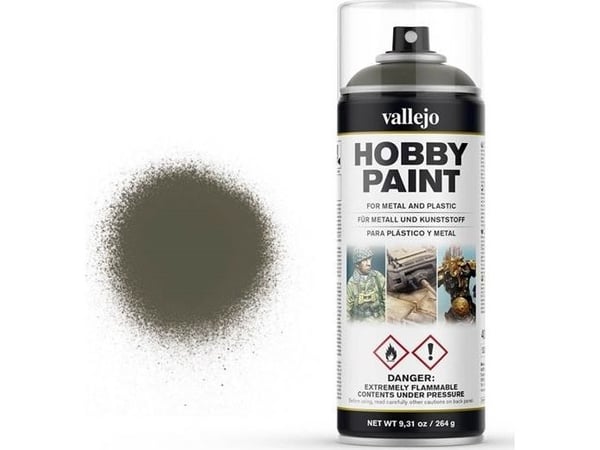 Vallejo 28.003, Grønn, Grå, Spray maling (hobby), Væske, 400 ml, 1 stykker