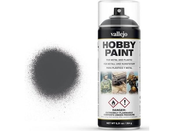 Vallejo 28.002, Musta, Harmaa, Spraymaali, Nestemäinen, 400 ml, 1 kpl