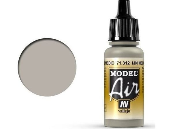 Vallejo 71.312, 17 ml, Svart, Grå, Flaska