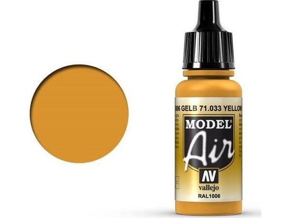 Vallejo 71.033, 17 ml, Gult, Matte, Flaske