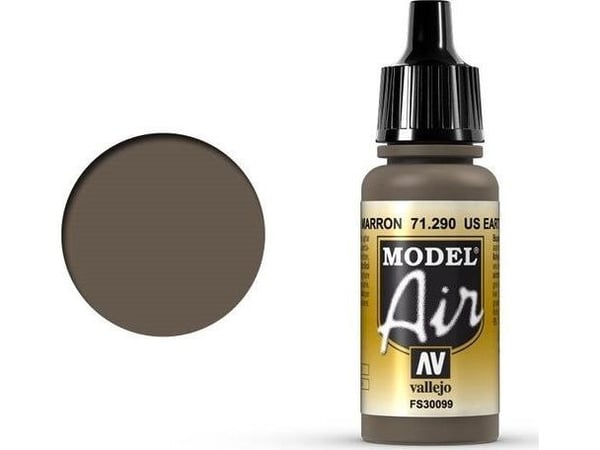 Vallejo 71.290, 17 ml, Ruskea, Matta, Pullo