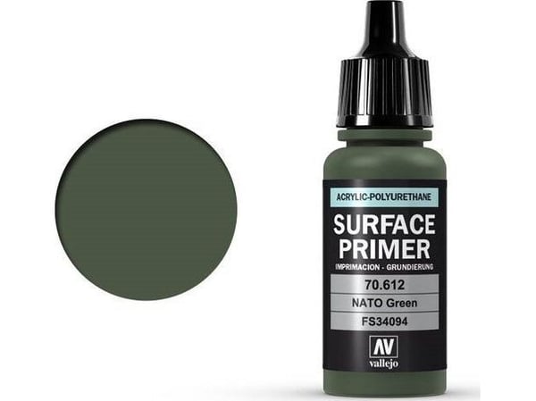 Vallejo Model Air NATO Green, 17 ml, Vihreä, Pullo