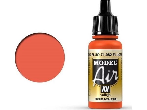 Vallejo 71.082, 17 ml, Rød, Matte, Flaske