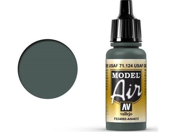 Vallejo 71.124, 17 ml, Grön, Matt, Flaska