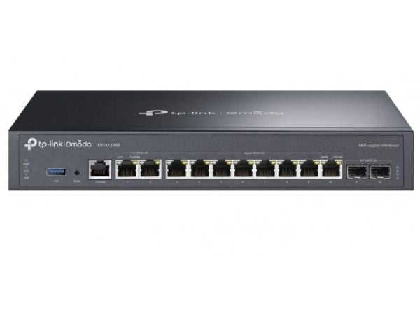 TP-Link Omada ER7412-M2, Ethernet WAN, 2.5 Gigabit Ethernet, Gigabit Ethernet, Sort