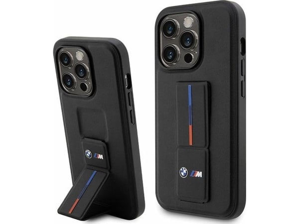 BMW BMHCP14L22GSLK fodral för iPhone 14 Pro 6,1" svart/black hardcase Grip Hot Stamp