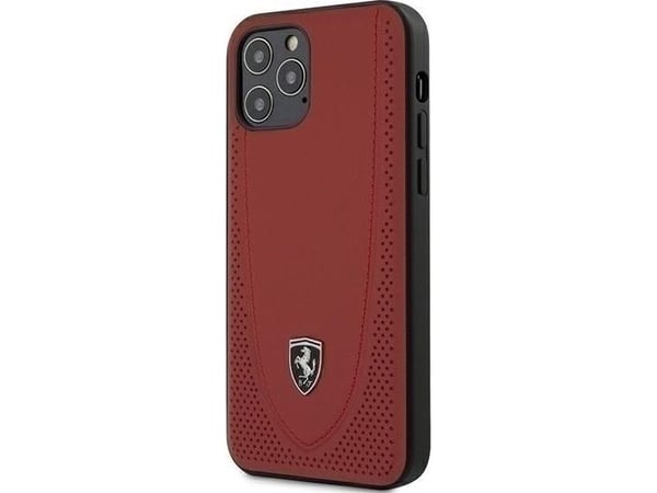 Apple iPhone 12 / 12 Pro Ferrari-deksel Off Track Perforated (FEOGOHCP12MRE), rød Apple iPhone 12 / 12 Pro Ferrari-deksel Off Track Perforated (FEOGOHCP12MRE), rød