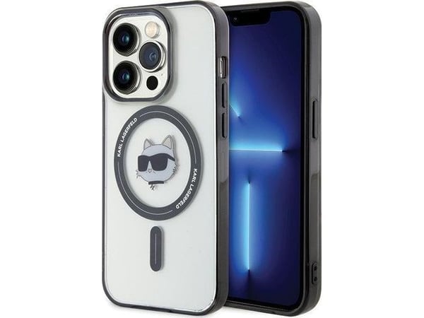Karl Lagerfeld Karl Lagerfeld KLHMP15LHCHNOTK iPhone 15 Pro 6.1" transparent hardcase IML Choupette`s Head MagSafe