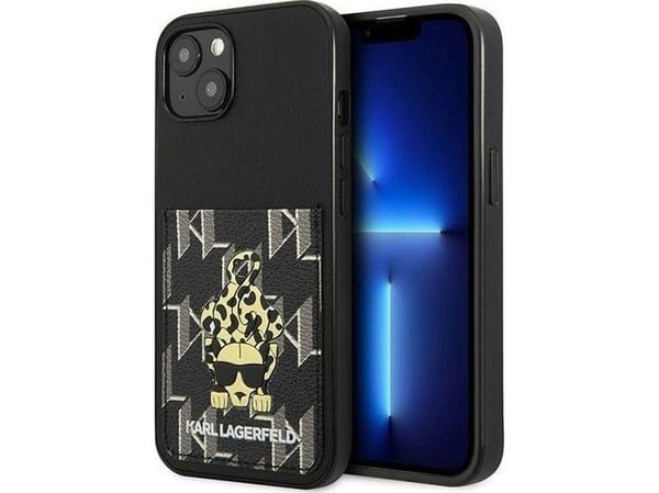 Karl Lagerfeld Karl Lagerfeld KLHCP13MCANCNK iPhone 13 6,1" hardcase czarny/black Karlimals Cardslot