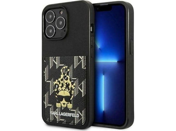Karl Lagerfeld KLHCP13LCANCNK iPhone 13 Pro / 13 6,1" kovakotelo lajitelma Karlimals Cardslot