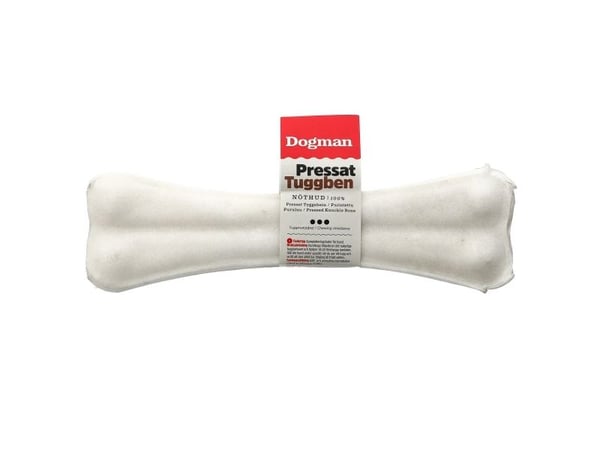 DOGMAN Tyggeben presset hvit 21,5cm 21,5cm