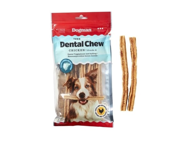 DOGMAN Chew Dental kanan kanssa M 7p 17,5cm 17,5cm