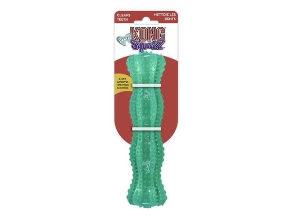 Kong Leksak Squeezz Dental Stick Grön M 19cm