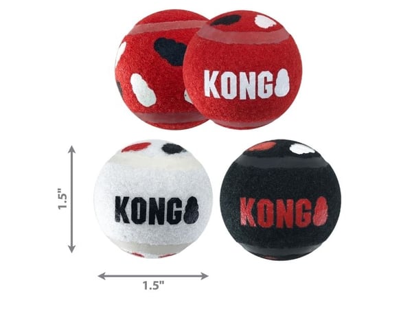 Kong Leksak Signature Sportballs 2p L 8cm