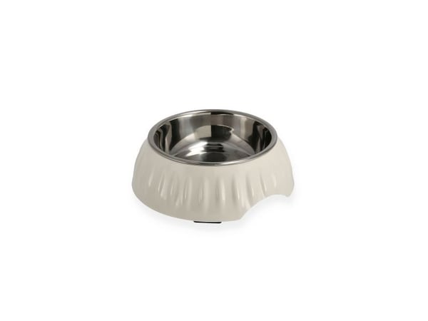 DOGMAN Matskål Retro Hvit M 18cm